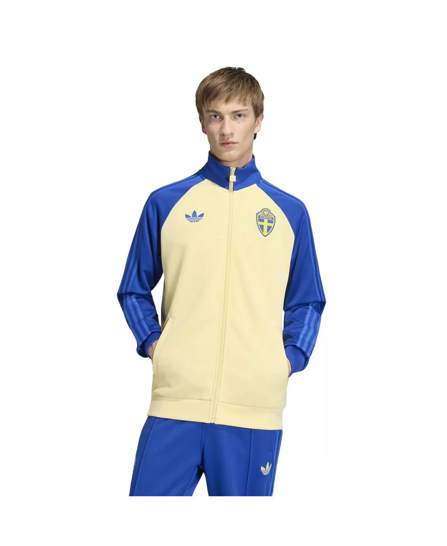 mni-7318313ebdae31fabd48400809c488f3 Men's Yellow Sweden National Team 2026 World Cup Originals Track Jacket