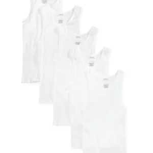Men's 5-Pack Cotton Undershirt Tank Tops