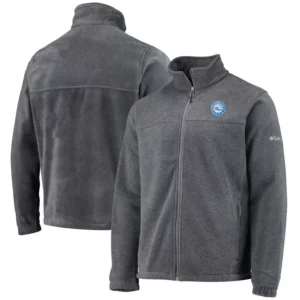 Men's Philadelphia 76ers Heathered Charcoal Flanker Full-Zip Jacket