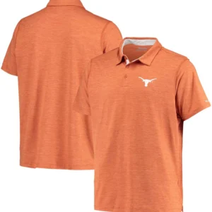 Men's Texas Orange Texas Longhorns Tech Trail Space Dye Omni-Shade Polo