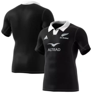 Men's Black New Zealand Rugby 2024/25 Home Authentic Jersey