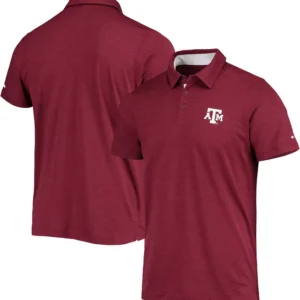 Men's Maroon Texas A&M Aggies Tech Trail Space-Dye Omni-Shade Polo Shirt