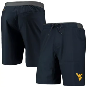 Men's Navy West Virginia Mountaineers Twisted Creek Omni-Shield Shorts