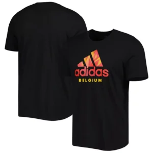 Men's Black Belgium National Team DNA Graphic T-shirt