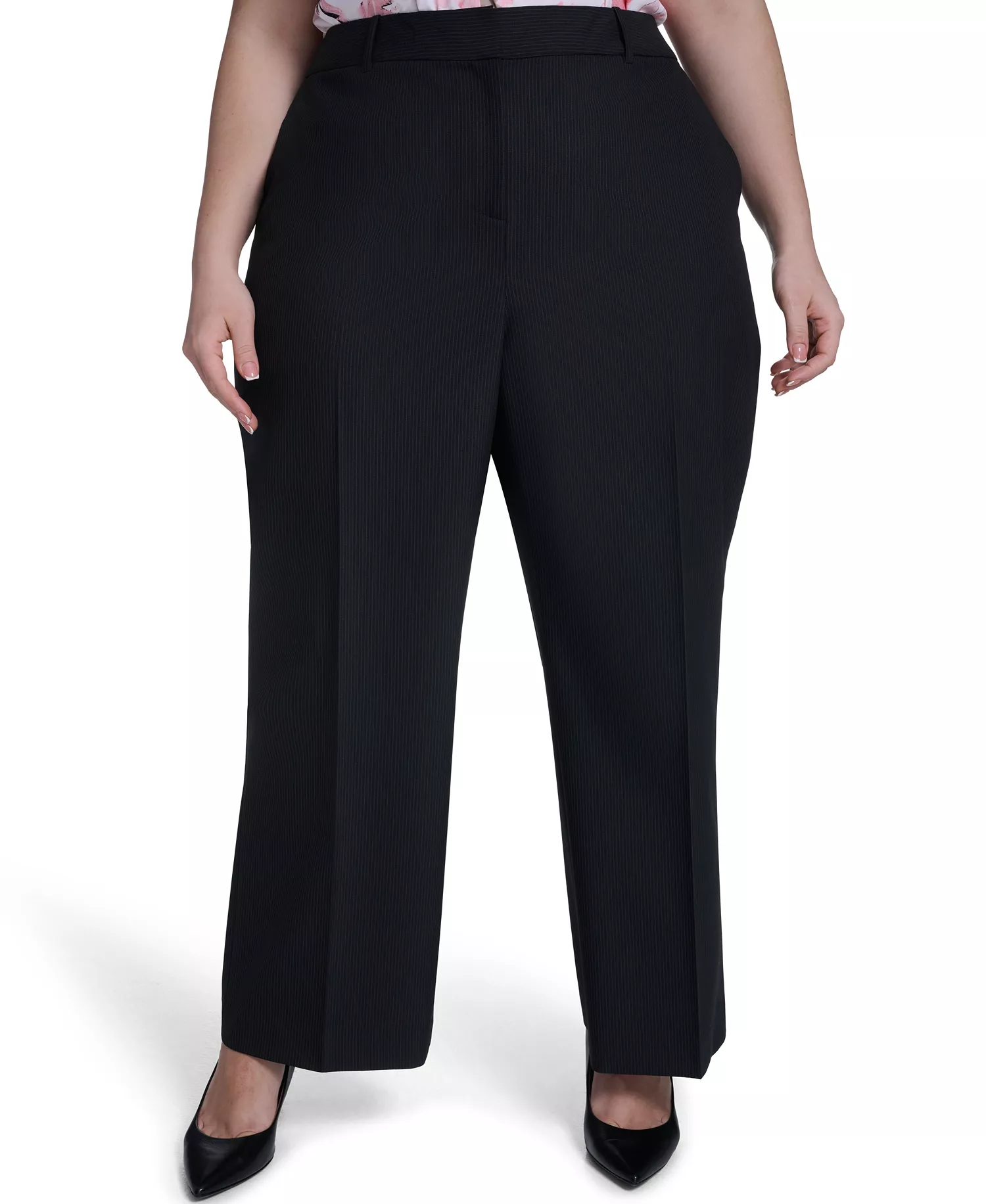 mni-78993fc84ae20b2e5951941119a3cd00 Plus Size Stripe Wide-Leg Pants