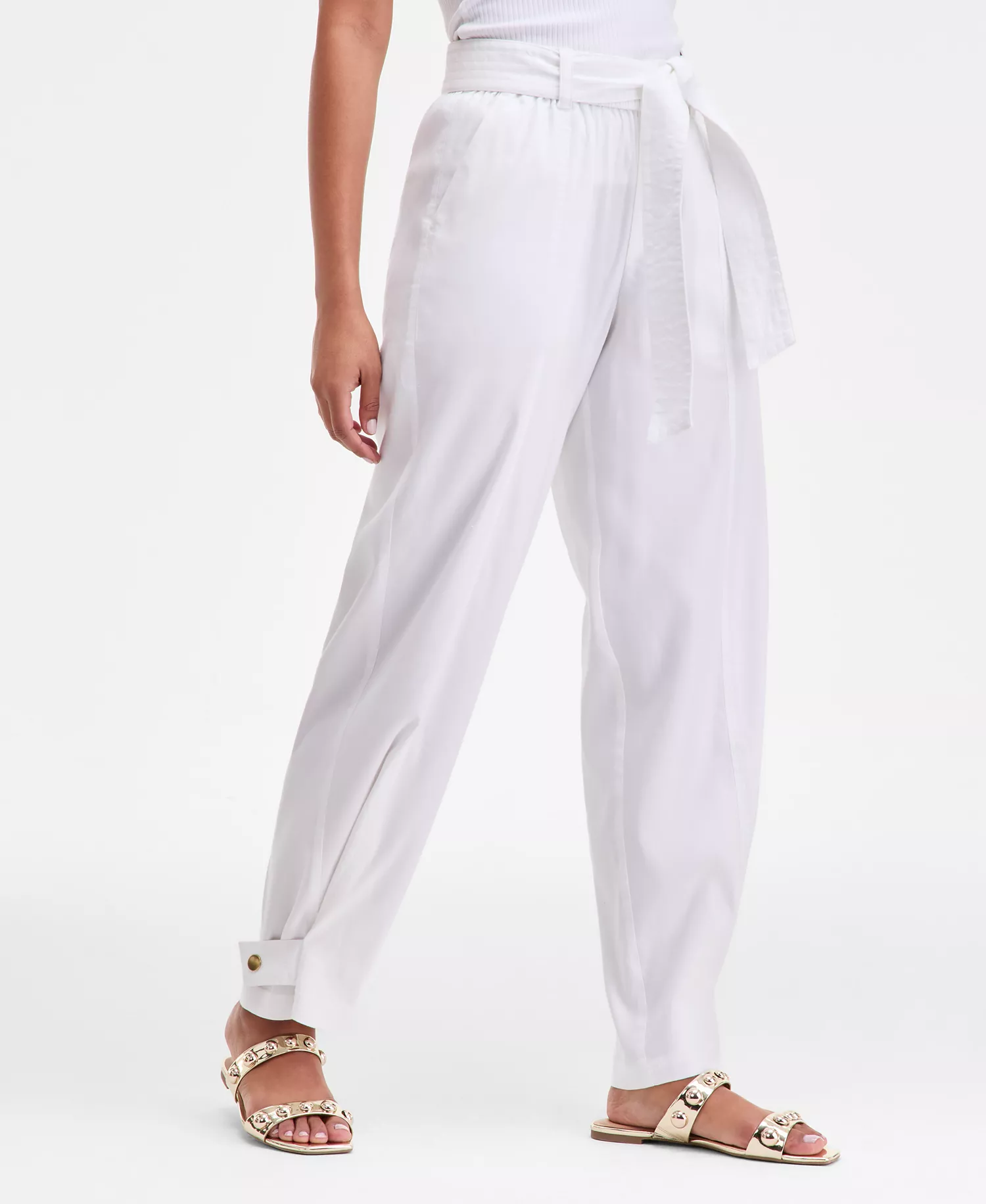 mni-78d775d0be1a5d7953e142b73193c0e5 Women's Tie-Waist Linen Blend Pants, Macy's Exclusive