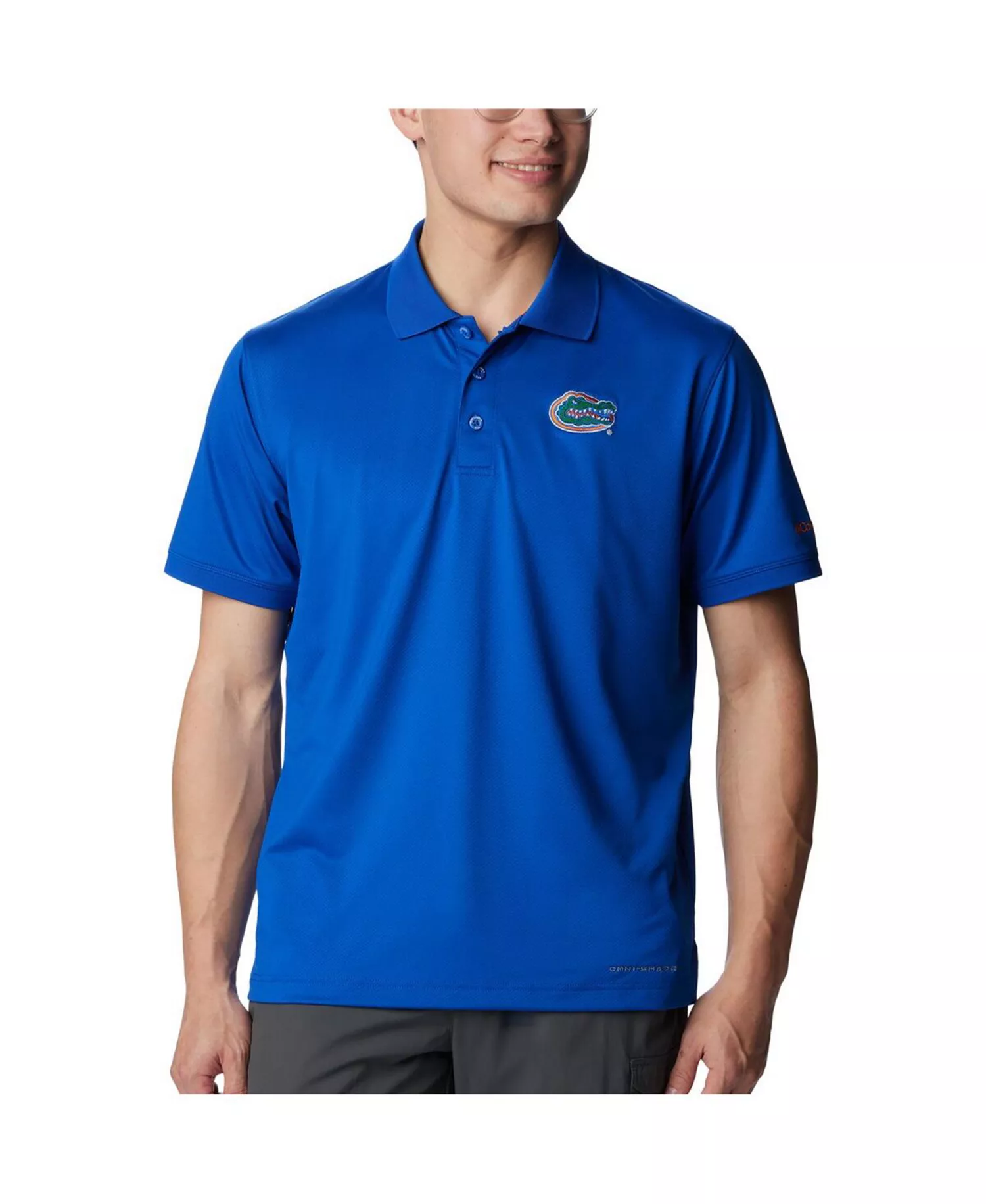 mni-78db51f122e4452b4e8642fe64c86d2c Men's Royal Florida Gators PFG Tamiami Omni-Shade Polo