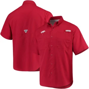 Men's Cardinal Arkansas Razorbacks PFG Tamiami Shirt