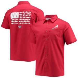 Men's Crimson Alabama Crimson Tide Slack Tide Camp Button-Up Shirt