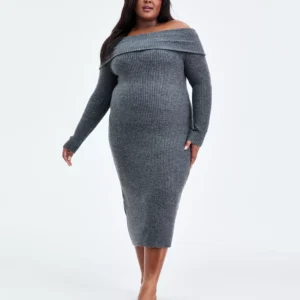 Trendy Plus Size Merlyn Off-The-Shoulder Dress, Macy's Exclusive