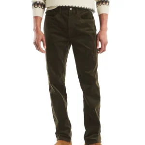Men's Straight-Fit Corduroy 5 Pocket Pants