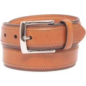 Men’s Stitched Classic Dress Leather Belt