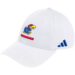 Men's White Kansas Jayhawks Locker Room Adjustable Slouch Hat