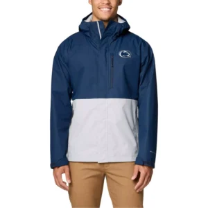Men's Navy Penn State Nittany Lions Field Bound Omni-Tech Full-Zip Jacket
