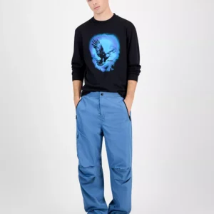 Gokla Straight Fit Pleated-Knee Pants