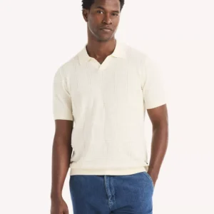 Men's Short-Sleeve Sweater Polo Shirt