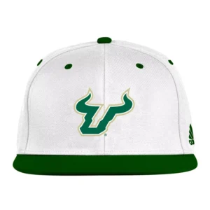 Men's White/Green South Florida Bulls On-Field Fitted Hat