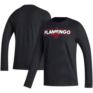 Men's Black CR Flamengo Dassler Long Sleeve T-shirt