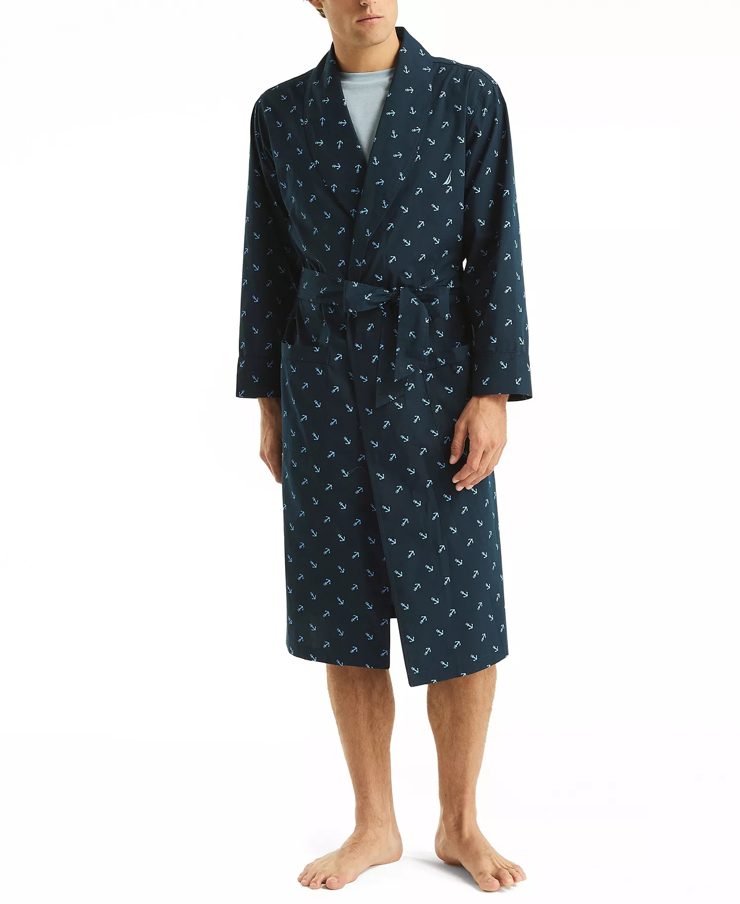 mni-7ee30a1393b898bd0ff423d93a03633d Men's Crafted Printed Robe