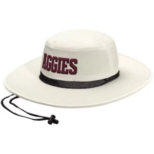 Men's and Women's Cream Texas A&M Aggies Wide Brim Boonie Bucket Hat