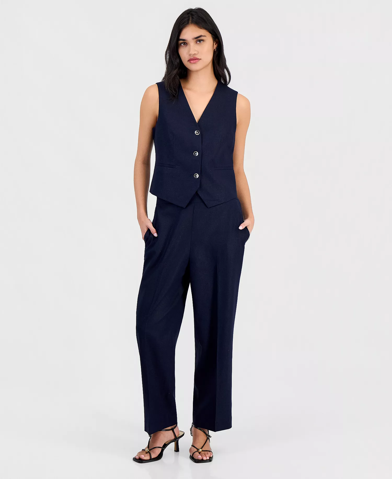 mni-7f941a2fd6ae325d2f8c06fe8e7b1421 Women's Pull-On Linen-Blend Pants, Macy's Exclusive — изображение 3