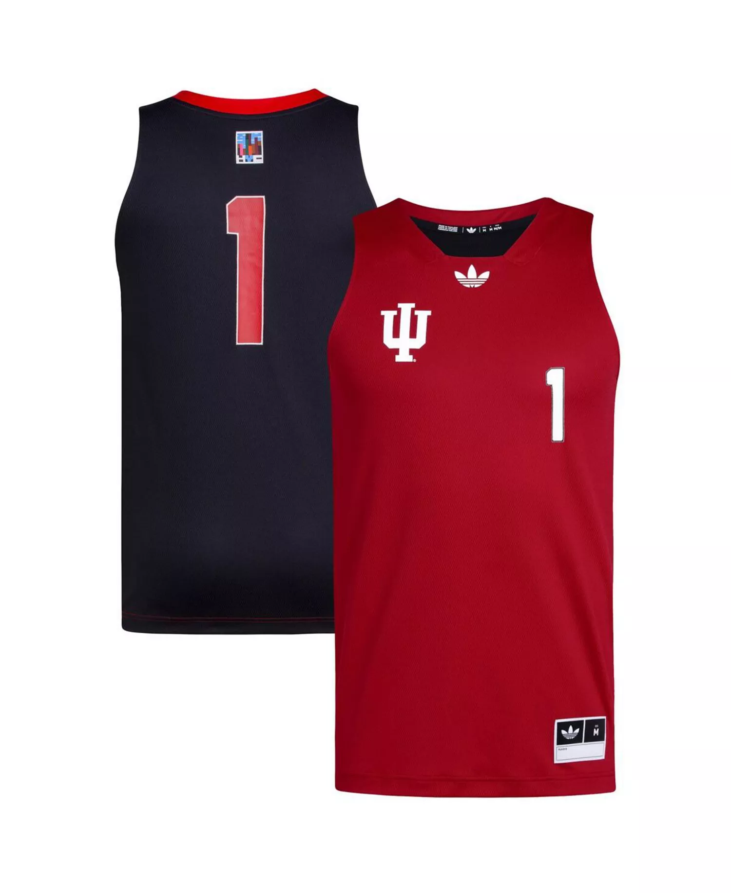 mni-8065ad0b70cddb4c20ddde10a41bb418 Men's 1 Crimson/Black Indiana Hoosiers Black History Month Basketball Jersey