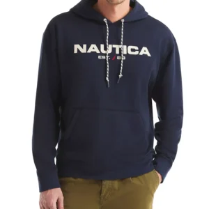 Men's Logo Details Relaxed-Fit Pull-On Hoodie