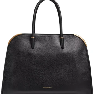 Satin Leather Tote Bag