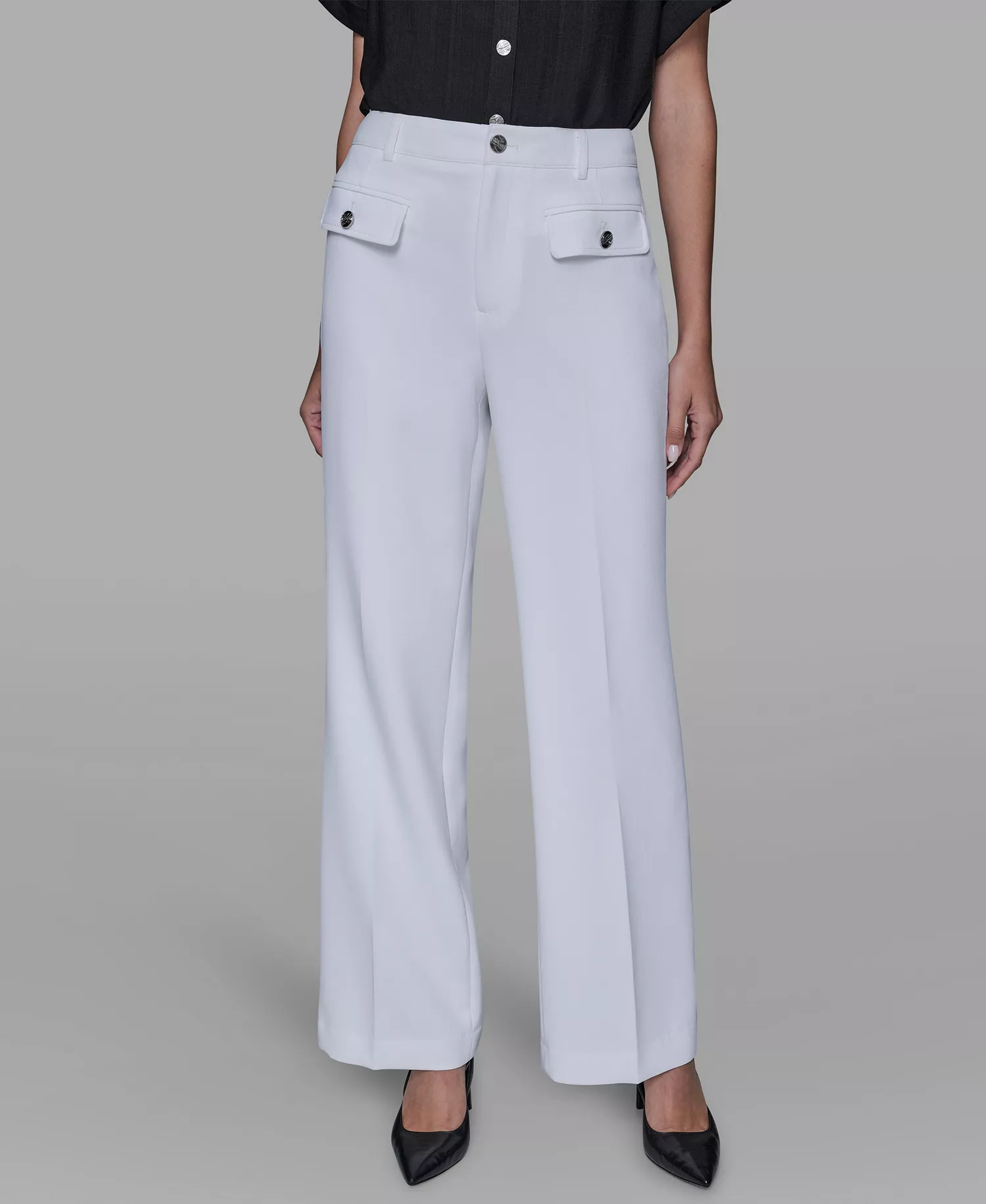 mni-84074323a9ee5fb1521a3279fb925605 Women's Mid Rise Straight Leg Pants — изображение 3