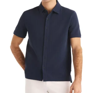 Men's Seersucker Short-Sleeve Shirt