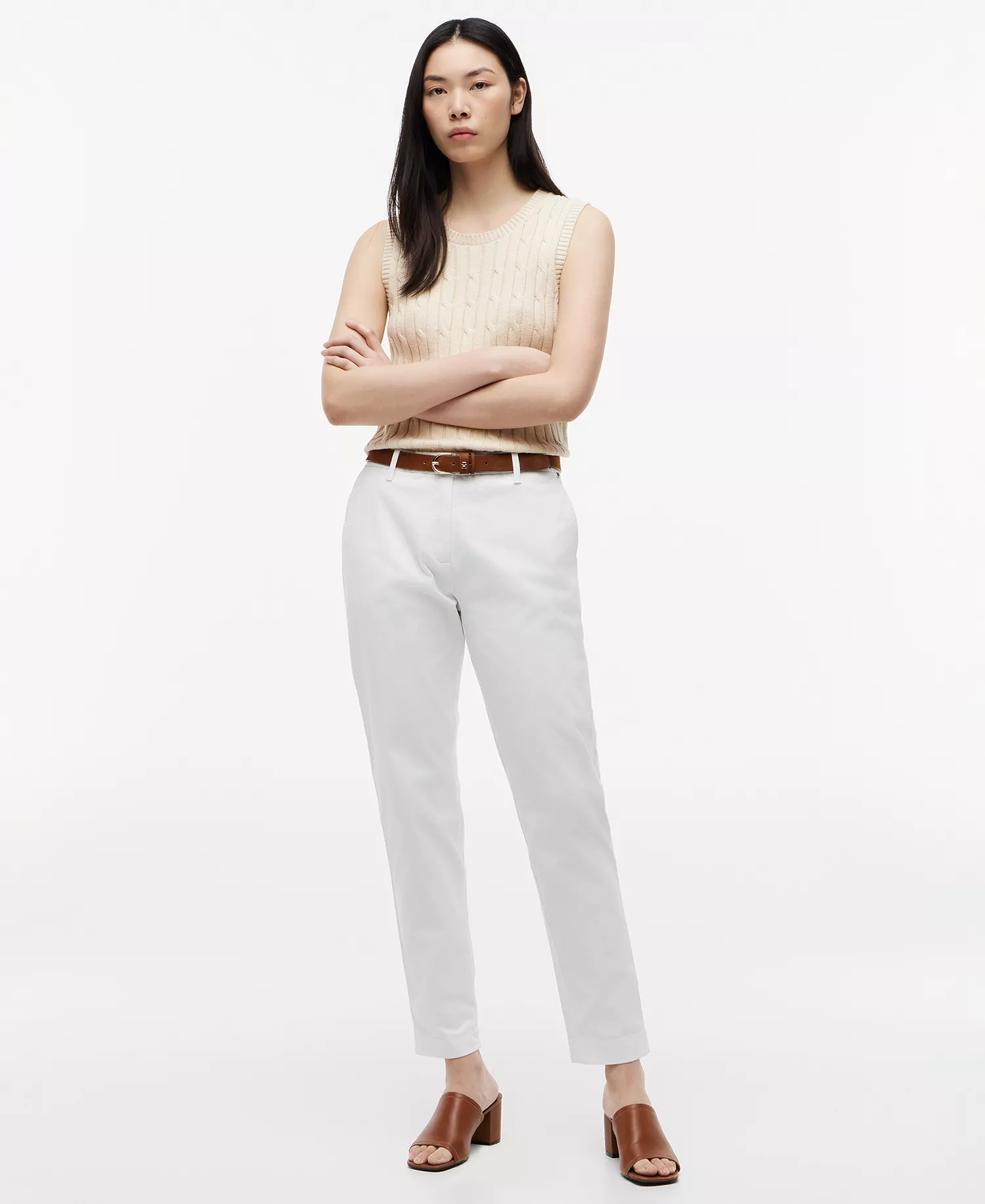 mni-86290f53204a1ccf5ee5e7d8098cfdc1 Women's Twill Slim Chino Pants