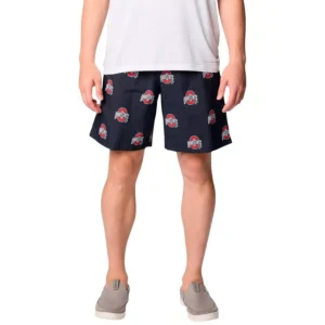 Men's Black Ohio State Buckeyes Big Tall Back Cast Shorts