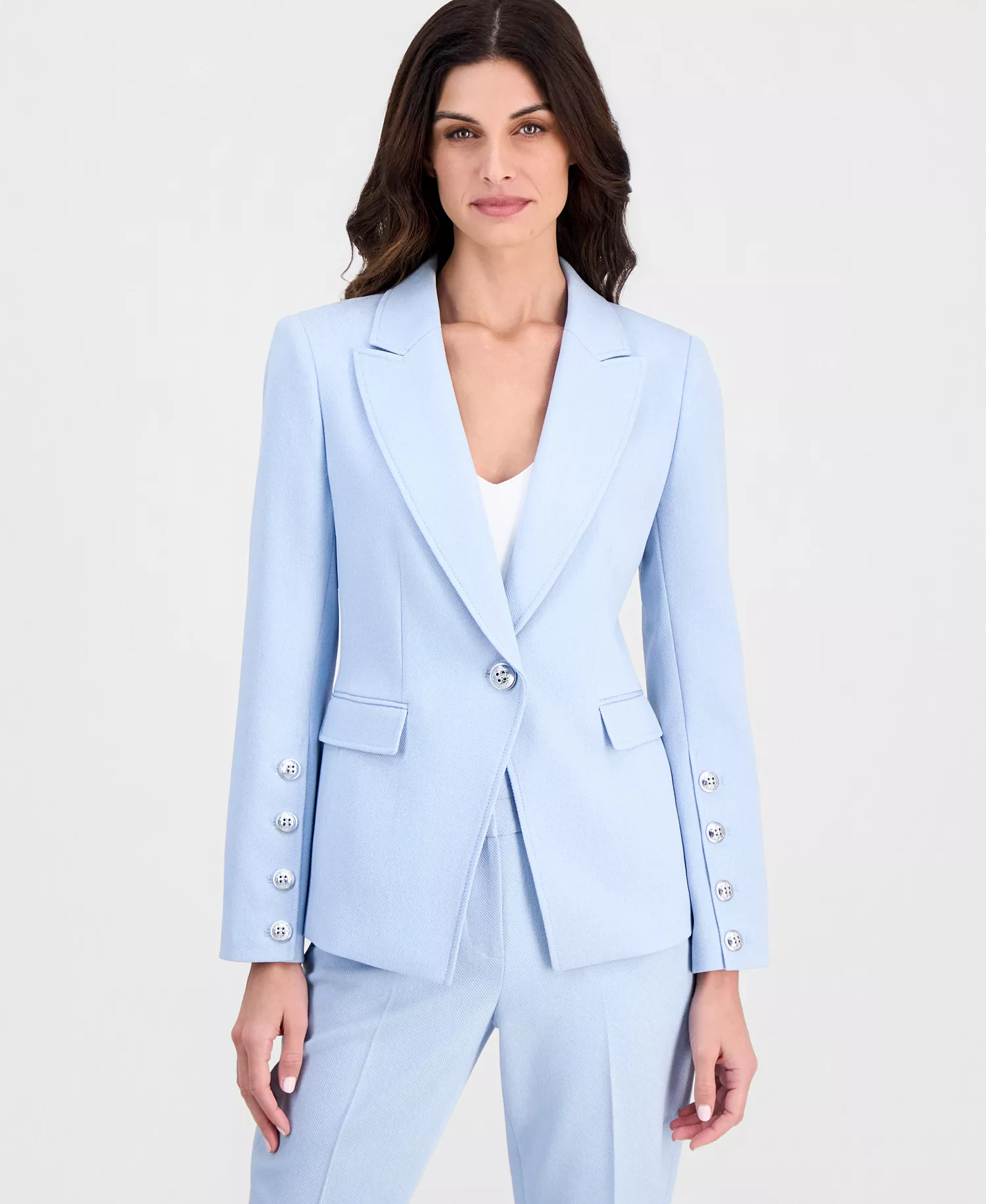 mni-89029375f866f8a90d85abe09a51647d Women's Peak Lapel One-Button Blazer — изображение 3