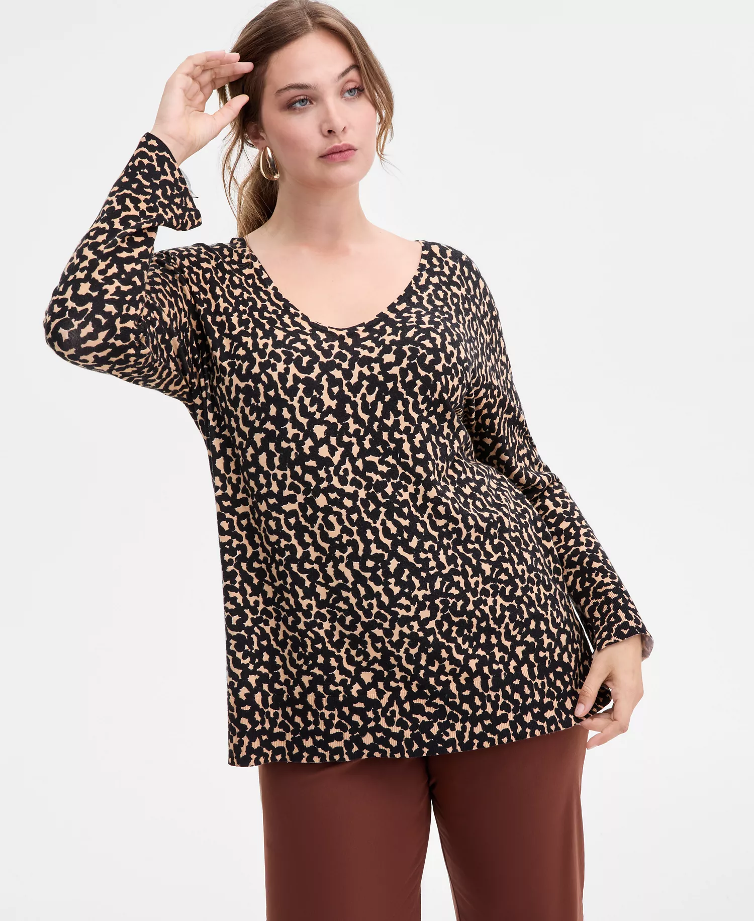 mni-8902d1375e22ac582c1e5da01cd26b5c Plus Size Print V-Neck Tunic, Macy's Exclusive — изображение 3