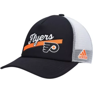 Women's Black, White Philadelphia Flyers Foam Trucker Snapback Hat