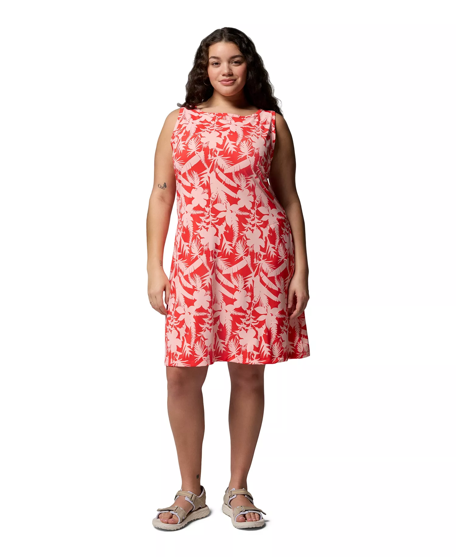 mni-8960703128e35ff1fa35c09493c845bb Plus Size Chill River Printed Active Dress — изображение 5