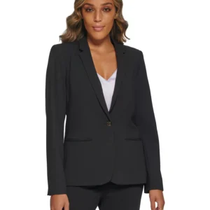 One-Button Blazer, Regular and Petite Sizes