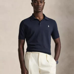 Men's Polo-Collar Sweater