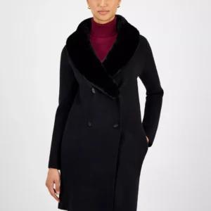 Women's Faux-Fur Shawl-Collar Jacket