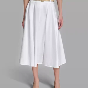 Women's Pleated Long Midi Skirt