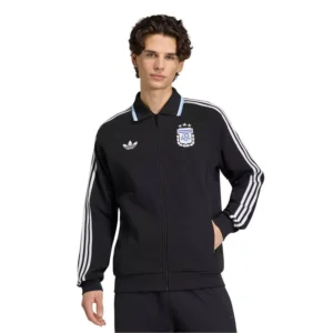 Men's Black Argentina National Team 2026 World Cup Anthem Full-Zip Jacket