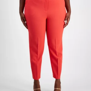 Plus Size Classic Mid Rise Ankle Pants