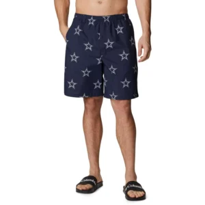 Men's Navy Dallas Cowboys Backcast III Printed Shorts