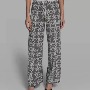 Women's Lace Print Soft Pull-On Pants