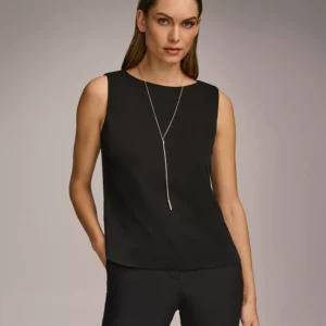 Donna Karan Women's Crewneck Sleeveless Top