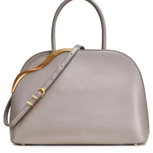 Malverne Double Top Handle Leather Satchel