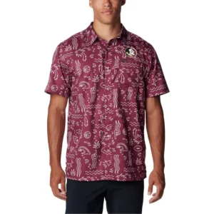 Men's Garnet Florida State Seminoles Super Slack Tide Omni-Wick Button-Up Shirt