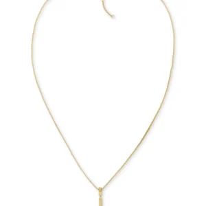 Linear Logo Bar Necklace, 26" + 2" extender
