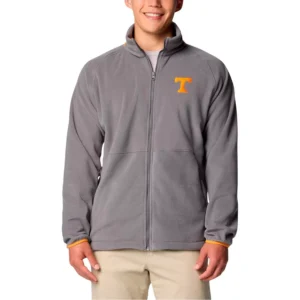 Men's Gray Tennessee Volunteers Big Tall Flanker IV Fleece Raglan Full-Zip Jacket
