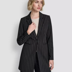 Women's One-Button Notch Collar Blazer
